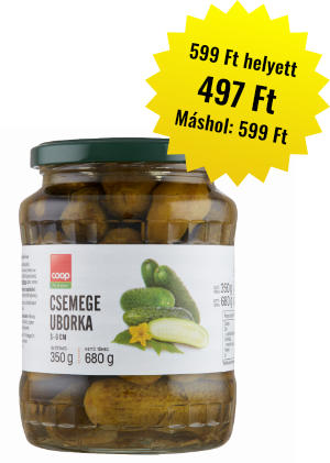 COOP CSEMEGE UBORKA 3-6CM 680G