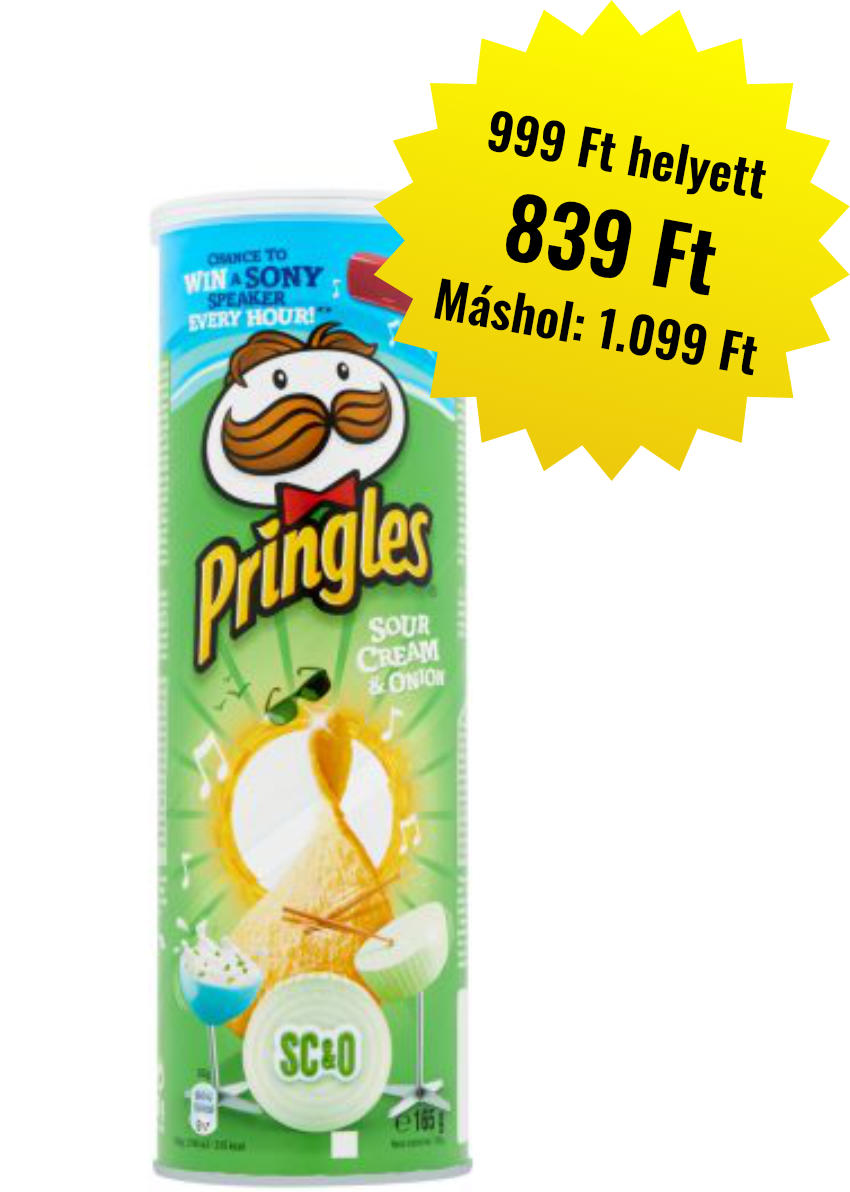 PRINGLES HAGYMÁS-TEJFÖLÖS 165G